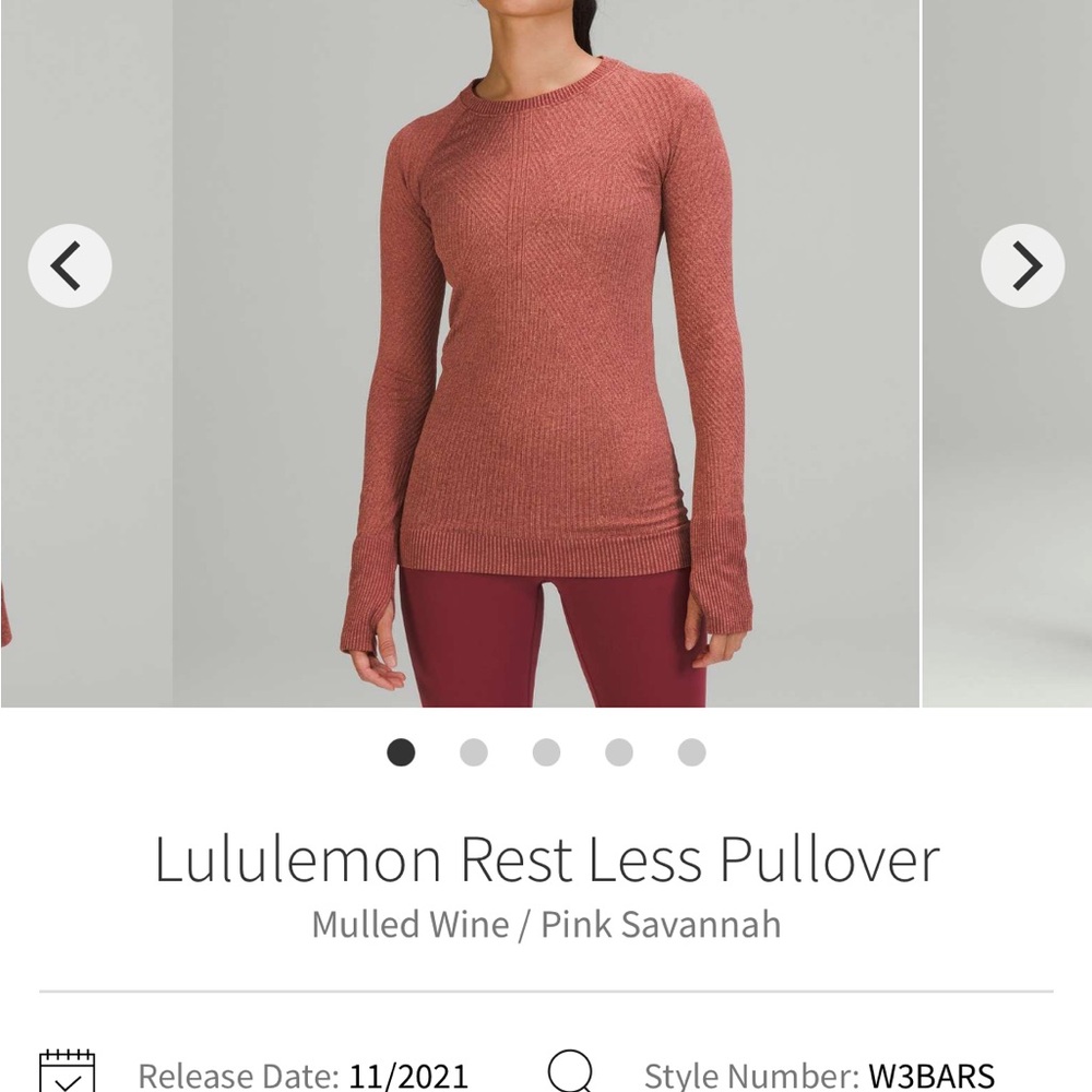 EUC lululemon restless pullover side 10 - Picture 4 of 4